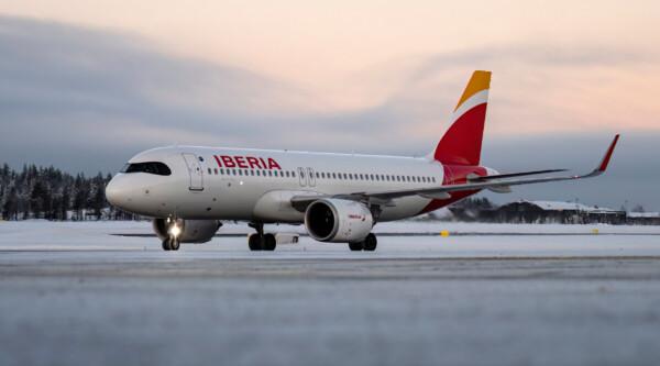 Iberian lentokone Rovaniemellä