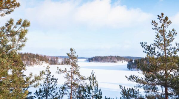 Talvimaisema Saimaalta