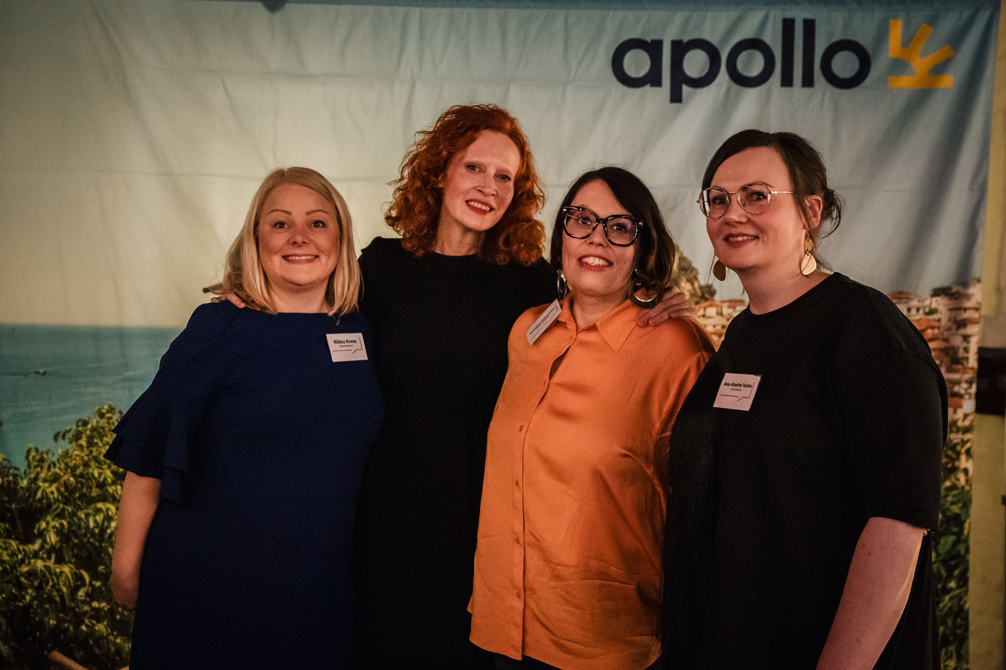Ikkunapaikan päätoimittaja Riikka Krenn, inspiraatiopuhuja Saimi Hoyer, ruokamatkailun lehtori Kristiina Adamsson ja Taste Saimaan Anu-Anette Varho.