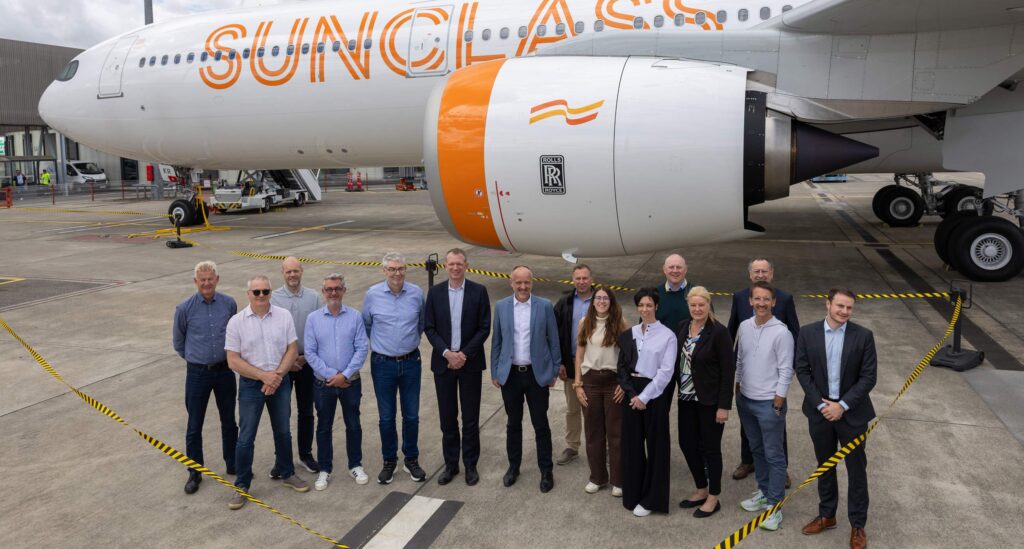 Sunclass Airlinesin uusi Airbus-kone